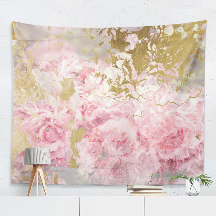 Pink wall tapestry hot sale